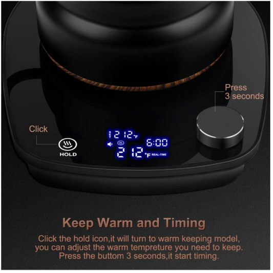 Hervidor Eléctrico Negro Cuello de Cisne 1 L para Barismo