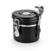 Recipiente Bote Hermetico para Cafe Negro Mate con Cuchara Medidora
