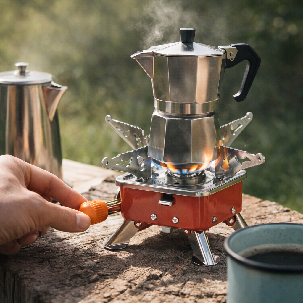 Mini Estufa Plegable Portatil a Gas para Camping