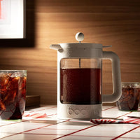Cafetera BODUM Bean Infusion Cold Brew Doble Tapa 1.5L Blanca