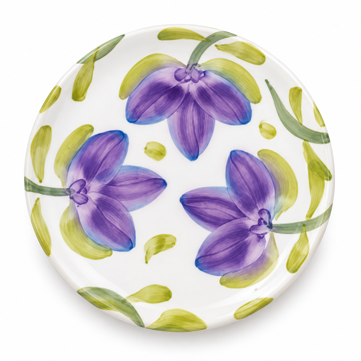 Plato para Torta de Ceramica Morado Origen Carmen de Viboral Antioquia