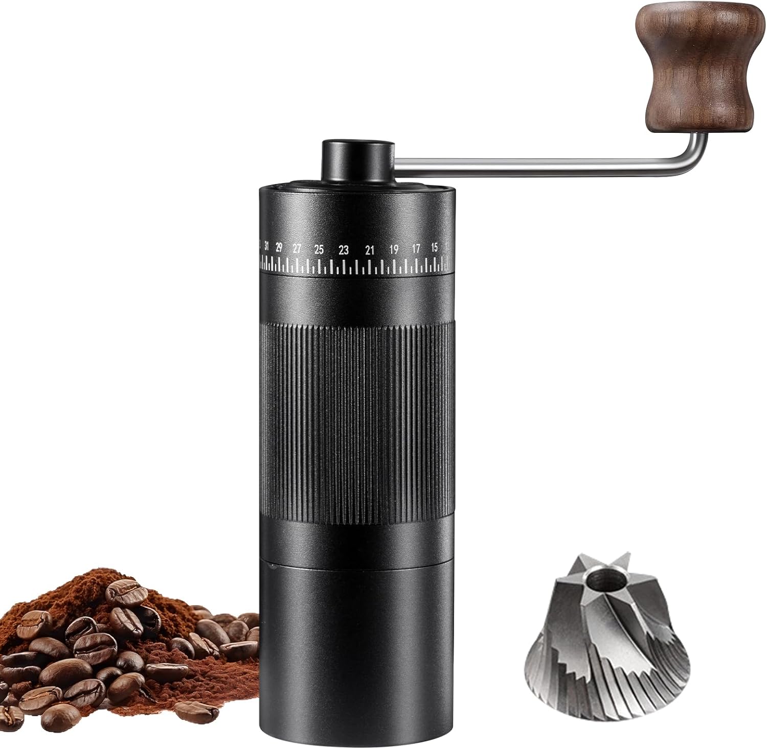 Molino Manual Profesional para Cafe Espresso y Filtrados con Ajuste Externo por Clics