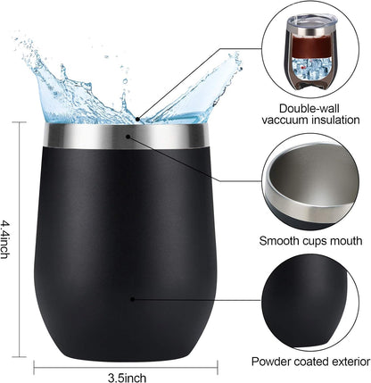 Vaso Térmico 350 ML: Aísla tus Bebidas Calientes por 3 Horas y Bebidas Frías por 9 Horas. Disfruta de la Temperatura Ideal en Cada Sorbo.