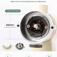 Molino Electrico Tipo Tolva 200w Ajustable 250gr Blanco
