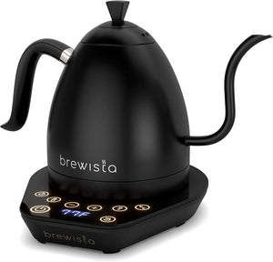 Experiencia Excepcional con Brewista Artisan Kettle: Prepárate para un viaje sensorial con el hervidor eléctrico Artisan Kettle de Brewista. Con su diseño elegante y características innovadoras, cada vertido es una obra maestra de precisión y sabor. ¡Haz de cada taza un momento memorable con Brewista!