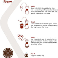 Sabor Inigualable: Descubre la pureza del sabor del café con la Chemex Tres Tazas Clásico y sus materiales de alta calidad, que garantizan una experiencia de café sin sabores ni olores no deseados.