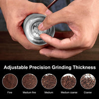 Molino Pro para Granos de Café Plata Coffee Grinder 50g Muelas en Acero