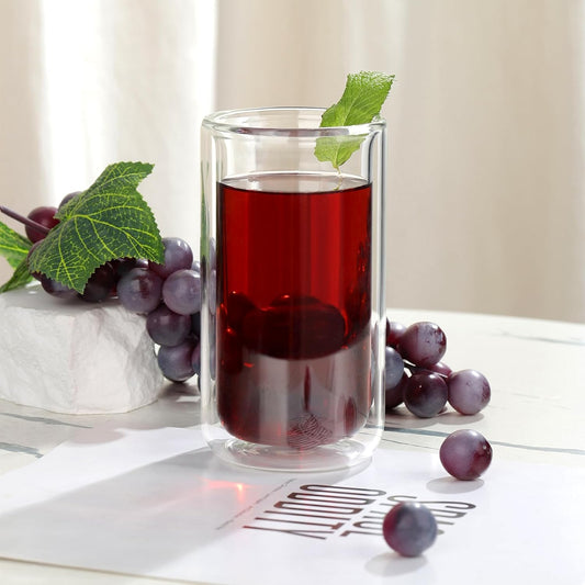 Vaso para Cóctel Vidrio Borosilicato 350ml Doble Fondo