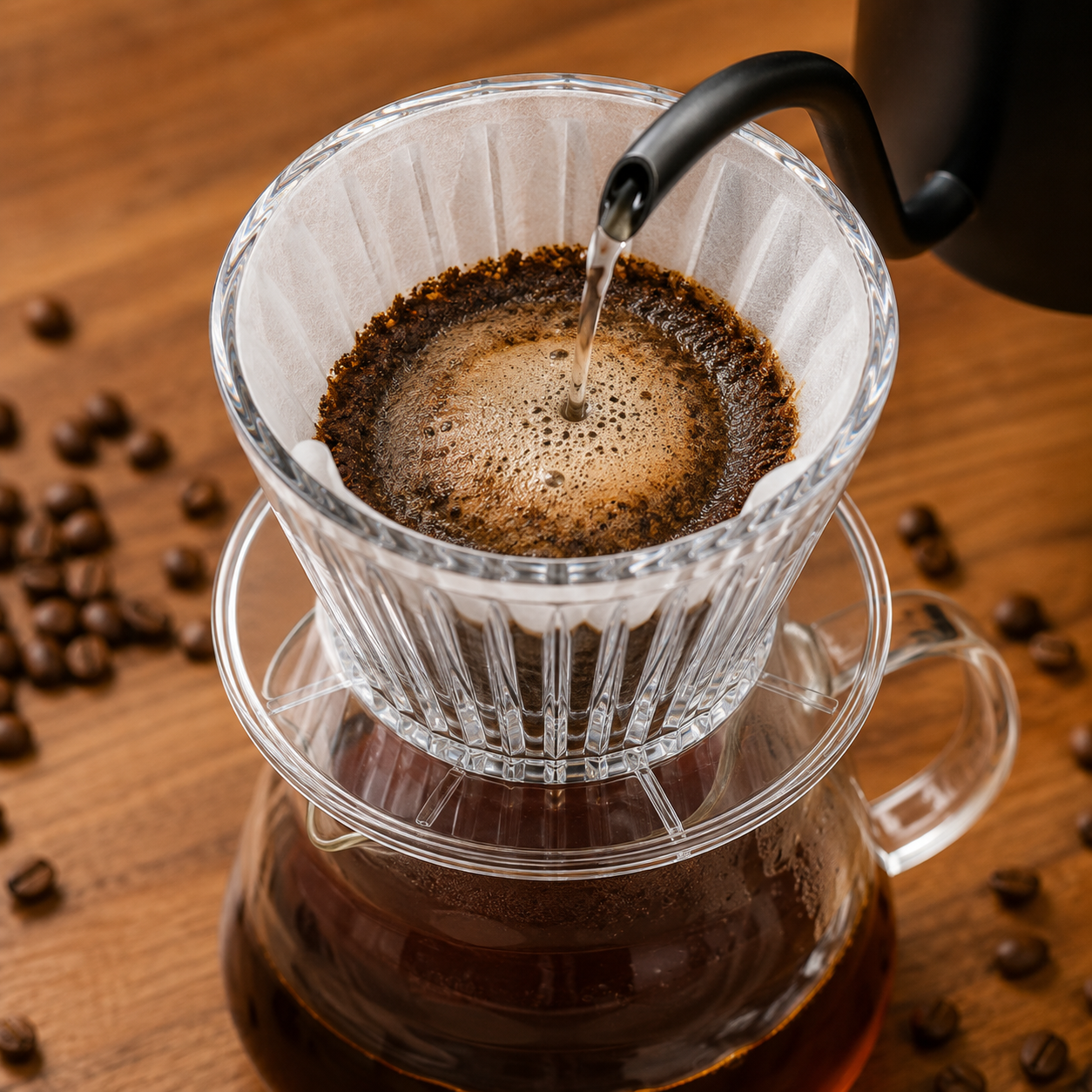 Cafetera Metodo Dripper YRP Tipo Timemore B75 Transparente 1-2 Tazas