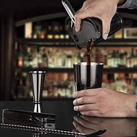Juego Coctelero Completo Color Plata para Barman en Acero Inoxidable
