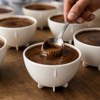 Taza Blanca para Catacion de Cafe 200 ml Apilable