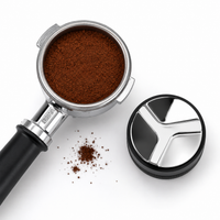 Tamper Distribuidor Nivelador Maquina Espresso de Cafe 51 mm Ajustable