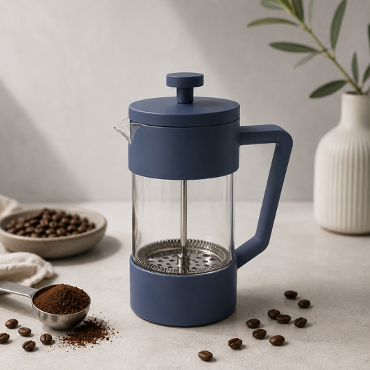 Cafetera Metodo Prensa Francesa Azul Pizarra 350ml y 1 Litro
