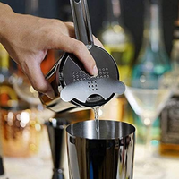 Juego Coctelero Completo Color Plata para Barman en Acero Inoxidable