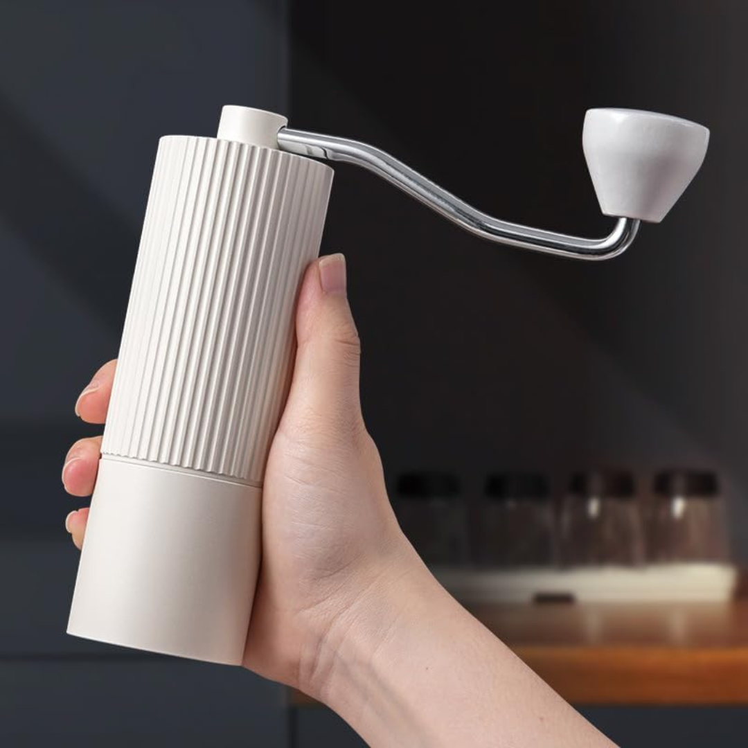 Molino para Café Profesional de Presicion en Acero Inoxidable Blanco