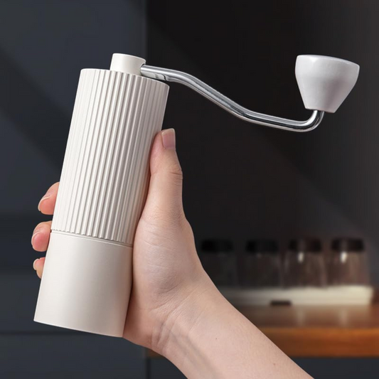 Molino para Café Profesional de Presicion en Acero Inoxidable Blanco