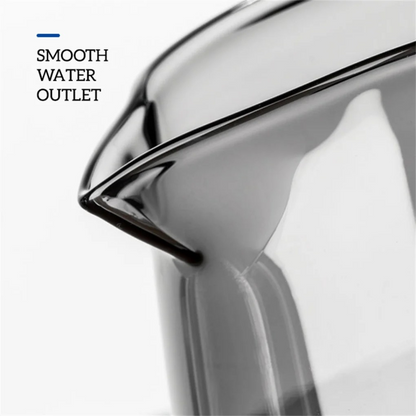 Servidor Pro de Café Gris Cristal Borosilicato 600ml