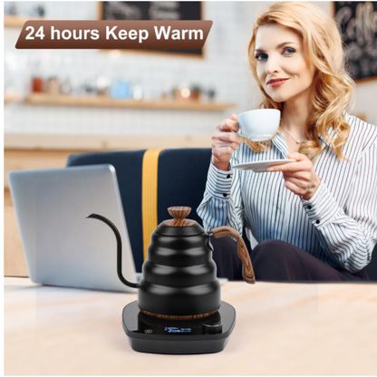 Hervidor Eléctrico Negro Cuello de Cisne 1 L para Barismo