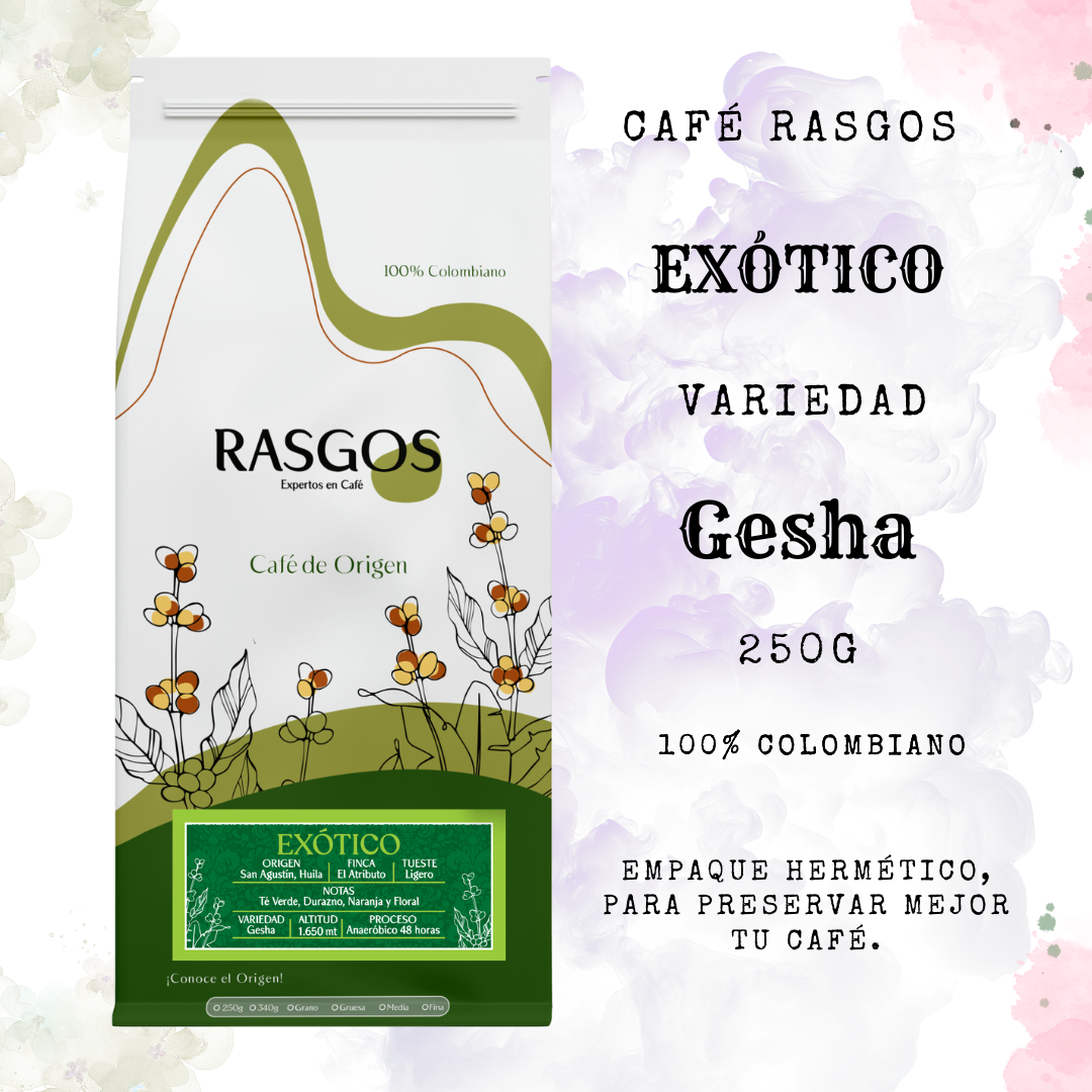 Café Especial Geisha | Exótico 250 g | San Agustín, Huila