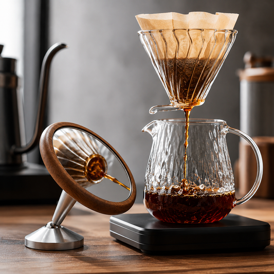 Espejo Barista para Extracción de Espresso y Creación de Contenido