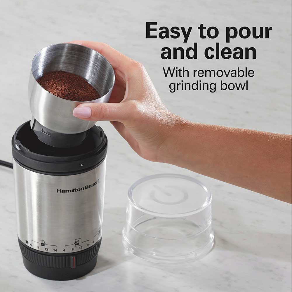 Molinillo Electrico Hamilton Beach Ajustable Grind para Café