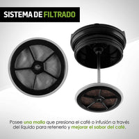 Cafetera Portátil Prensa Francesa Viajera
