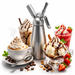 Sifon Dispensador Crema Chantilly 1 Litro en Acero Inoxidable