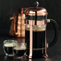 Super Kit de Preparacion de Café para Regalar | Prensa Oro Rosa 350ml + Café Insignia 250g + Molino + Chocolatina + Cuchara + Mensaje Personalizado