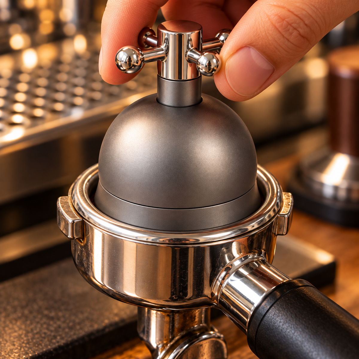 Distribuidor Nivelador de Cafe 58 mm para Espresso