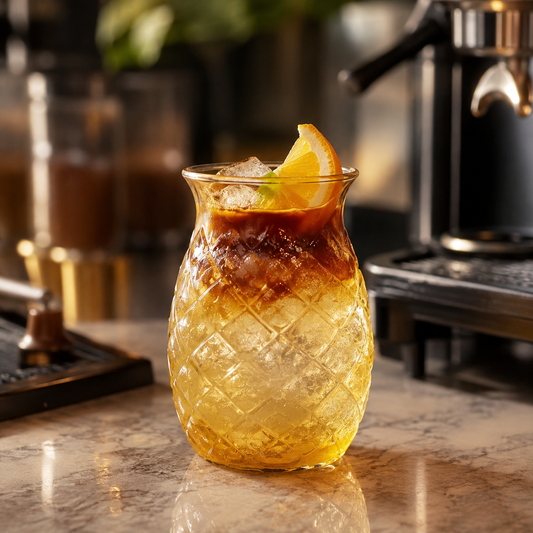 Vaso Piña Vidrio Borosilicato 480ML para Cold Brew y Bebidas Frías