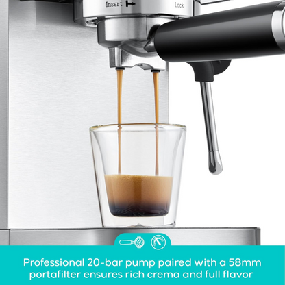 Máquina Espresso CASABREWS 3700 20 bares 58mm
