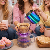 Kit Cafe Metodo B75 Tipo TIMEMORE + Server Tornasol 400ml + Filtros Origami Kalita Wave + Jarra Verter Agua 600ml