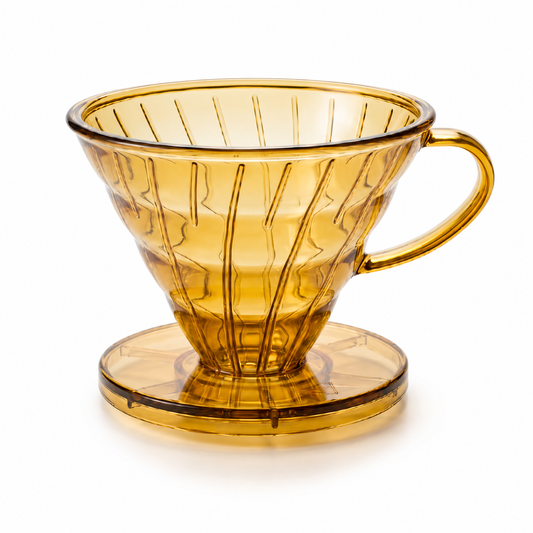 Cafetera Manual Tipo V60 02 Ambar | Cono para Cafe Filtrado