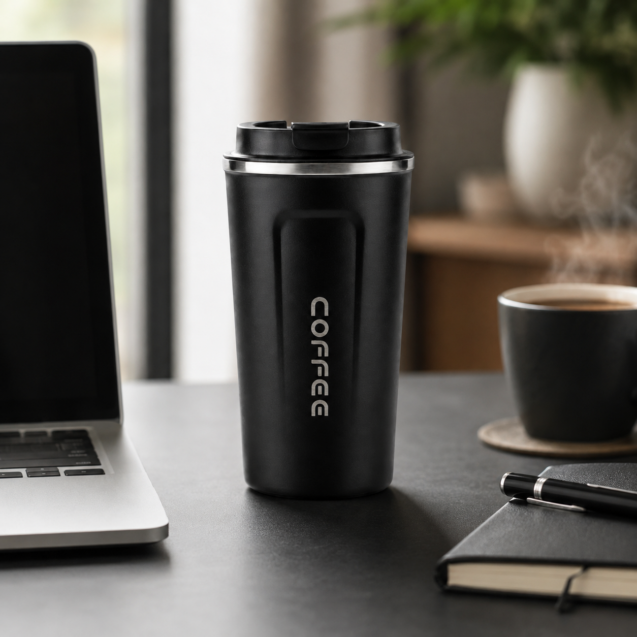Termo Vaso para Cafe 510 ml Negro