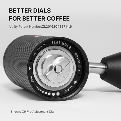 TIMEMORE C5 PRO – Molino Manual de Competencia con Ajuste de Precisión y Mango Plegable