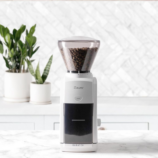 Baratza Encore Blanco Molino de Café Profesional con 40 Ajustes de Molienda