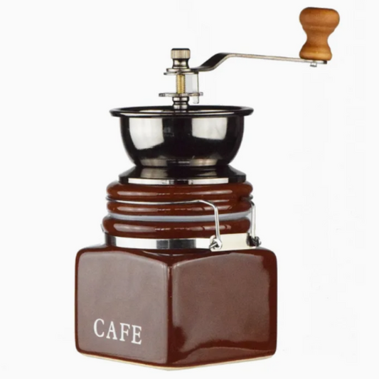 Molino de Café Manual Retro con Muelas Cerámicas 30gr Molienda Ajustable