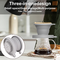 Kit Cafe V60 Tipo Origami Viajero Plegable con Server y Cuello de Cisne