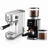 Estacion de Cafe para el Hogar y la Oficina con Maquina Espresso con Molino Incorporado SHARDOR