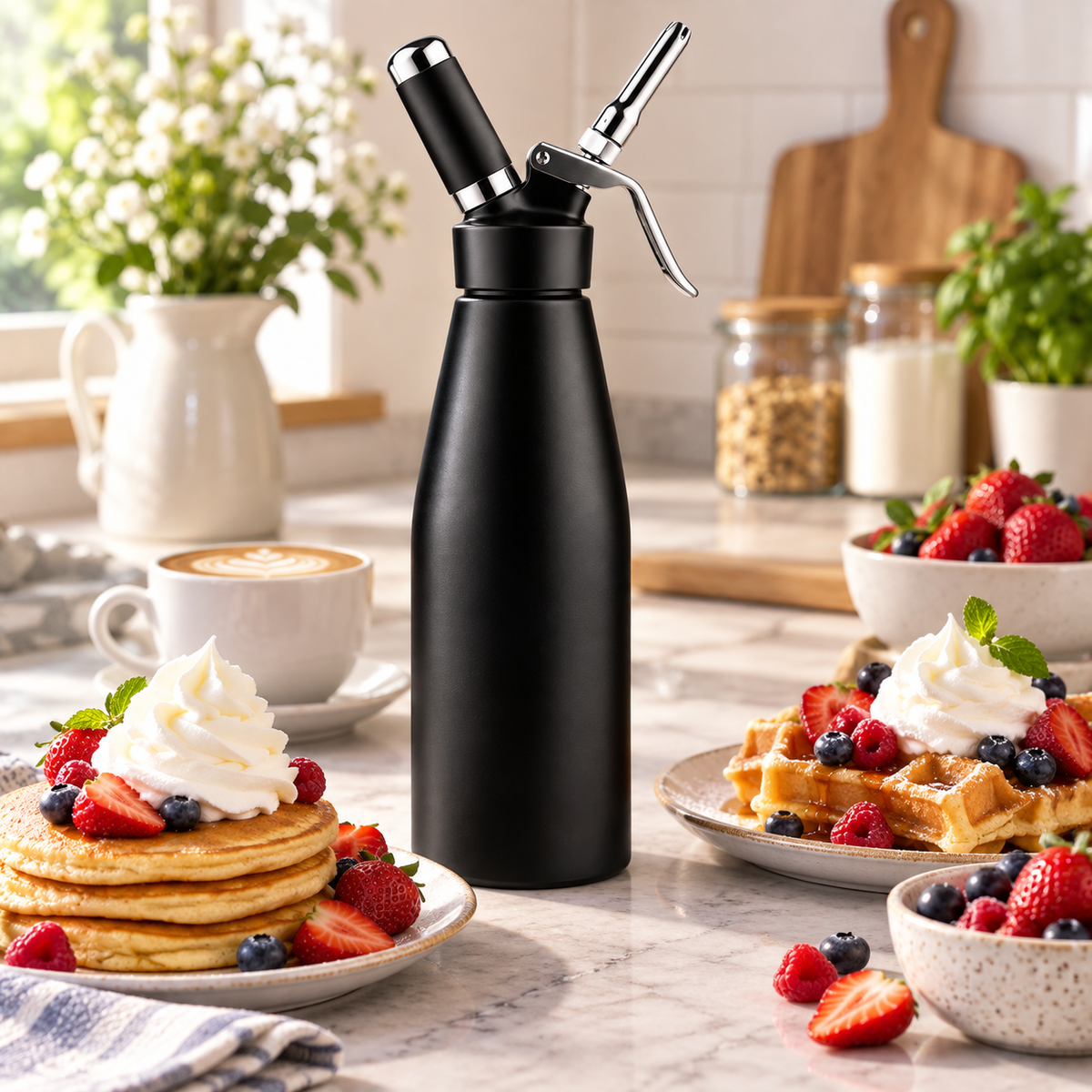 Chantillera Profesional 1 Litro | Sifon para Crema Chantilly 1000ML