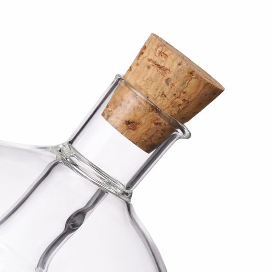 Server Botella Cold Brew Italiana Redonda 2 en 1 de Vidrio Borosilicato