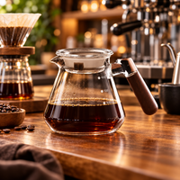 Server Cafe Borosilicato Mango Madera 600 ml