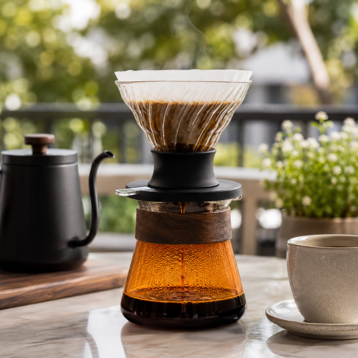 Kit V60 Cafe Metodo Tipo Hario Switch 02 Naranja Server 600 ml