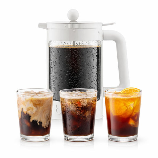 Cafetera BODUM Bean Infusion Cold Brew Doble Tapa 1.5L Blanca