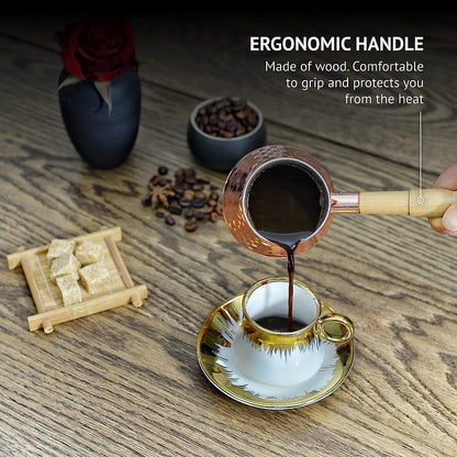 Juego de Café Turco: Ibrik + Taza + Cuchara