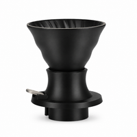 Cafetera Dripper V60 Tipo Hario Switch en Ceramica Negra 02