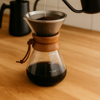 Kit Chemex 400ml Filtro Acero Inoxidable y Café Especial