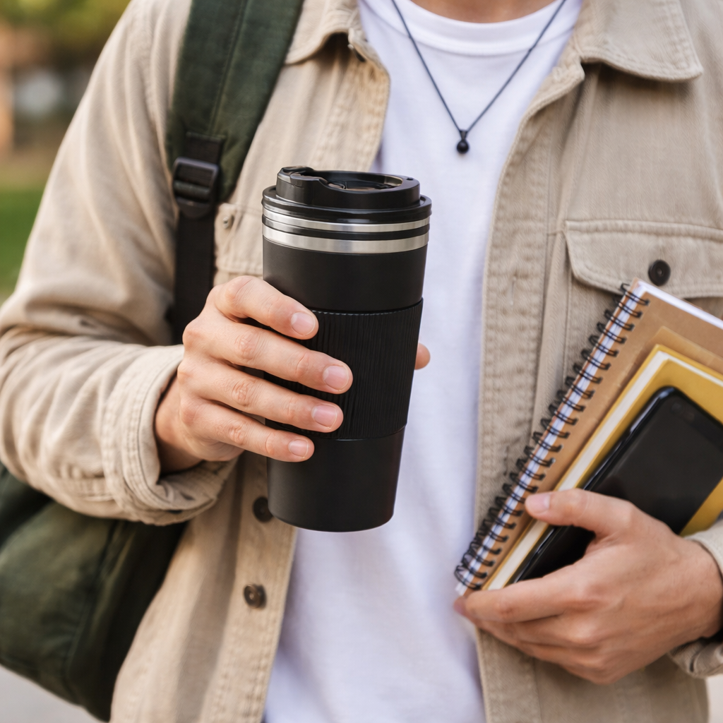 Kit Cafe Vaso Termo Prensa Francesa Viajera