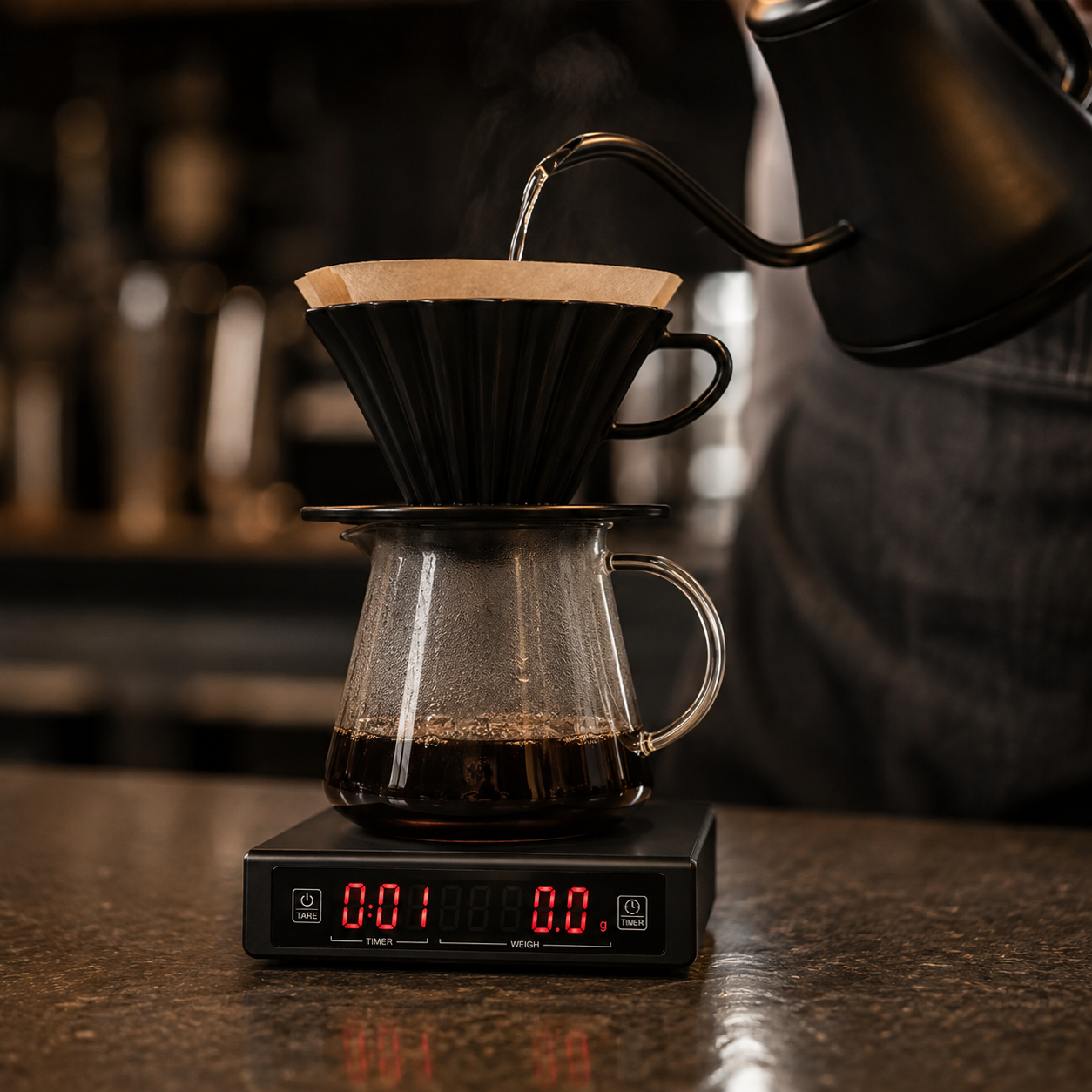 Gramera Profesional para Cafe con Temporizador 3 kg 0,1 g
