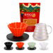 Kit Dripper V60 Origami Feria de las Flores con Cafe Especial Natural y Server